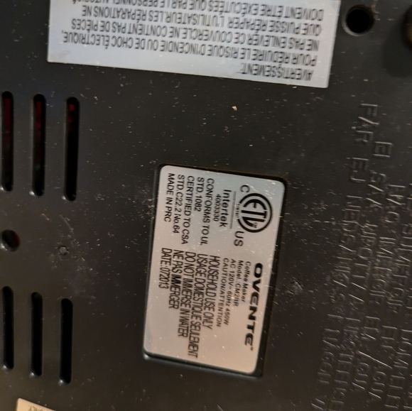 Black Coffee Maker with Cups - Picture 6 of 7